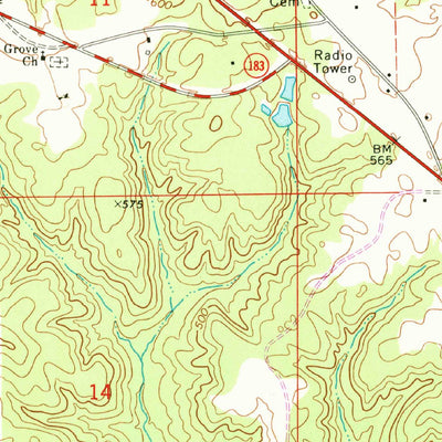 United States Geological Survey Maplesville West, AL (1971, 24000-Scale) digital map