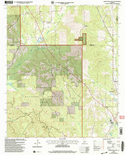 United States Geological Survey Maplesville West, AL (2002, 24000-Scale) digital map