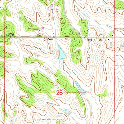 United States Geological Survey Mapleton, IA (1969, 24000-Scale) digital map