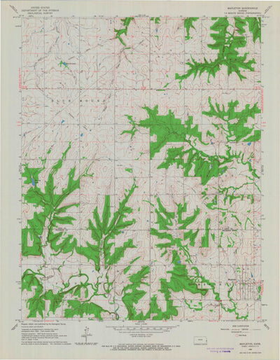 United States Geological Survey Mapleton, KS (1966, 24000-Scale) digital map