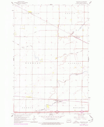 United States Geological Survey Mapleton, ND (1961, 24000-Scale) digital map
