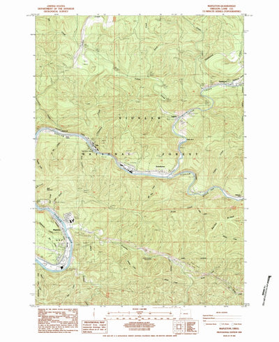 United States Geological Survey Mapleton, OR (1984, 24000-Scale) digital map
