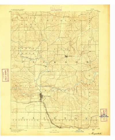 United States Geological Survey Maquoketa, IA (1891, 62500-Scale) digital map