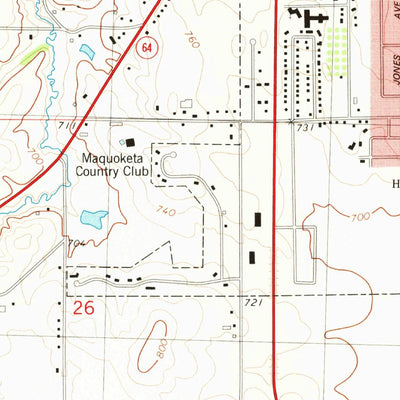 United States Geological Survey Maquoketa, IA (1980, 24000-Scale) digital map