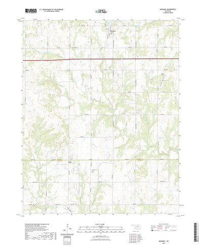 United States Geological Survey Maramec, OK (2022, 24000-Scale) digital map