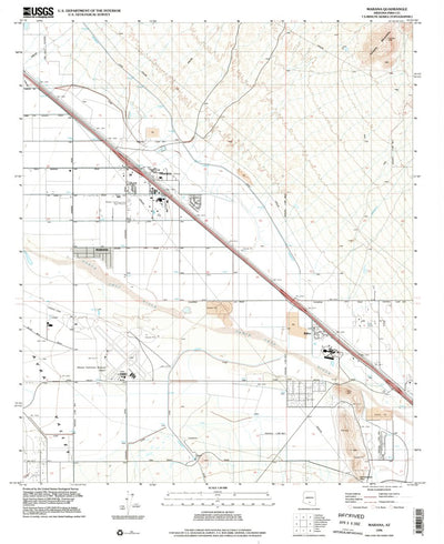 United States Geological Survey Marana, AZ (1996, 24000-Scale) digital map