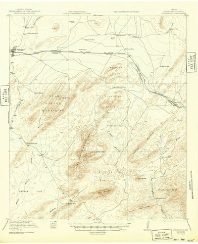 United States Geological Survey Marathon, TX (1921, 62500-Scale) digital map