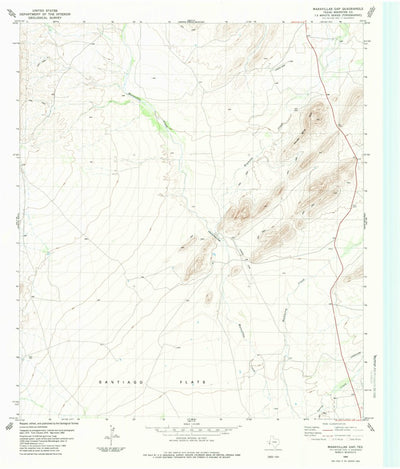 United States Geological Survey Maravillas Gap, TX (1983, 24000-Scale) digital map