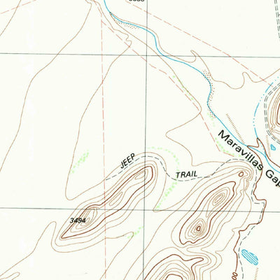 United States Geological Survey Maravillas Gap, TX (1983, 24000-Scale) digital map