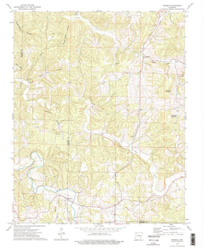 United States Geological Survey Marble, AR (1973, 24000-Scale) digital map
