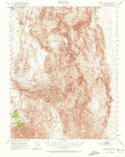 United States Geological Survey Marble Canyon, CA (1951, 62500-Scale) digital map