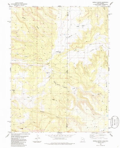 United States Geological Survey Marble Canyon, UT-CO (1985, 24000-Scale) digital map