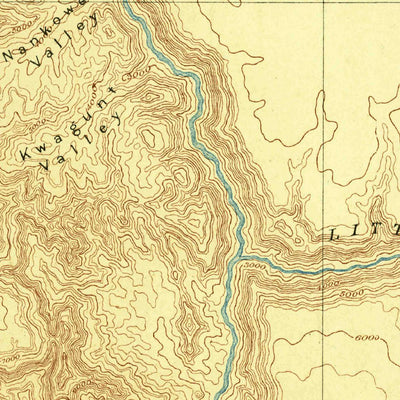 United States Geological Survey Marble Canyon W, AZ (1891, 250000-Scale) digital map