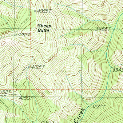 United States Geological Survey Marble Creek, ID (1988, 24000-Scale) digital map