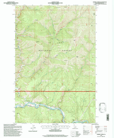 United States Geological Survey Marble Creek, ID (1995, 24000-Scale) digital map