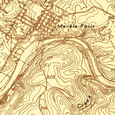 United States Geological Survey Marble Falls, TX (1925, 48000-Scale) digital map