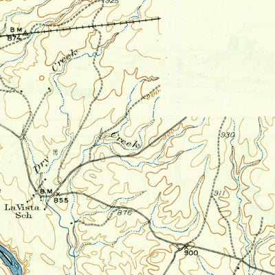 United States Geological Survey Marble Falls, TX (1932, 62500-Scale) digital map