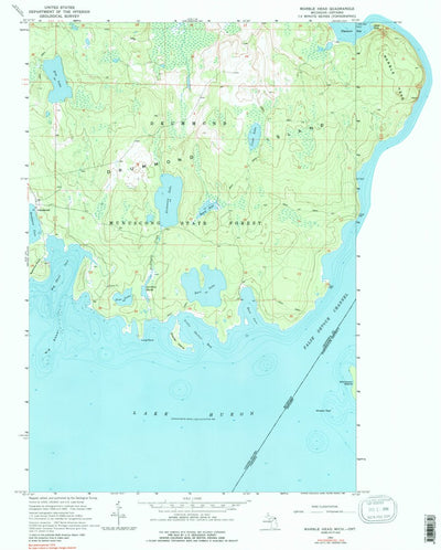 United States Geological Survey Marble Head, MI (1964, 24000-Scale) digital map