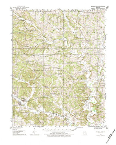 United States Geological Survey Marble Hill, MO (1933, 62500-Scale) digital map