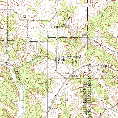 United States Geological Survey Marble Hill, MO (1933, 62500-Scale) digital map