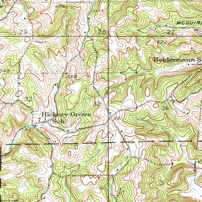 United States Geological Survey Marble Hill, MO (1933, 62500-Scale) digital map