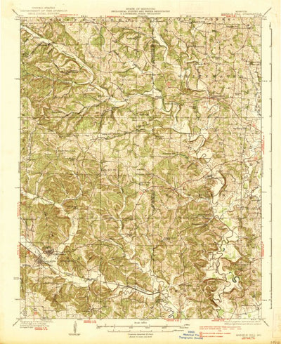 United States Geological Survey Marble Hill, MO (1937, 62500-Scale) digital map