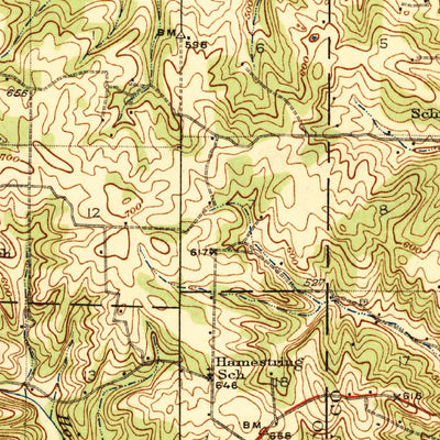 United States Geological Survey Marble Hill, MO (1937, 62500-Scale) digital map