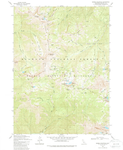 United States Geological Survey Marble Mountain, CA (1980, 24000-Scale) digital map