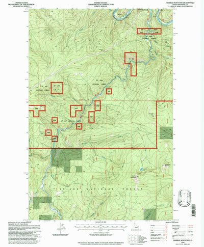 United States Geological Survey Marble Mountain, ID (1995, 24000-Scale) digital map