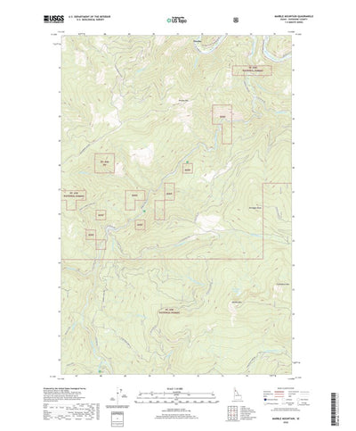 United States Geological Survey Marble Mountain, ID (2020, 24000-Scale) digital map