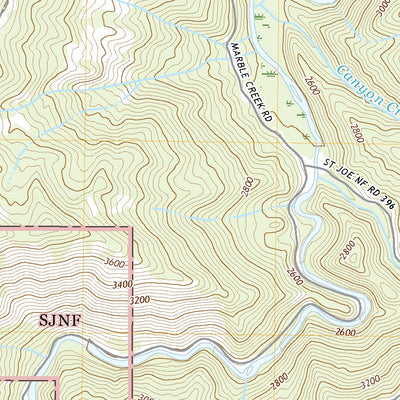 United States Geological Survey Marble Mountain, ID (2020, 24000-Scale) digital map