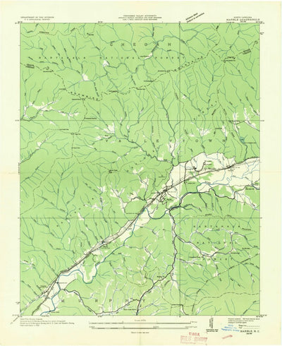 United States Geological Survey Marble, NC (1935, 24000-Scale) digital map