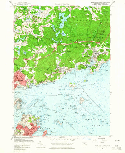 United States Geological Survey Marblehead North, MA (1956, 24000-Scale) digital map