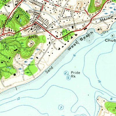 United States Geological Survey Marblehead North, MA (1956, 24000-Scale) digital map