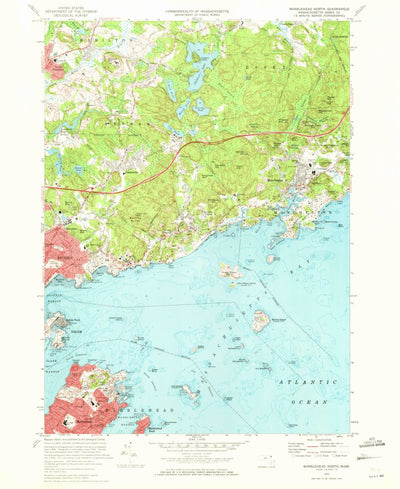 United States Geological Survey Marblehead North, MA (1970, 24000-Scale) digital map
