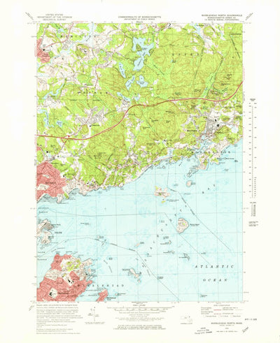 United States Geological Survey Marblehead North, MA (1970, 25000-Scale) digital map