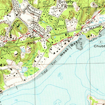 United States Geological Survey Marblehead North, MA (1970, 25000-Scale) digital map