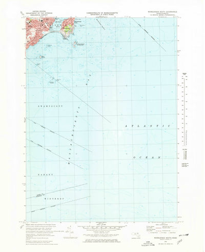 United States Geological Survey Marblehead South, MA (1970, 25000-Scale) digital map