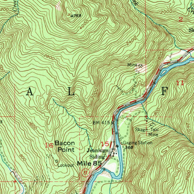 United States Geological Survey Marblemount, WA (1953, 62500-Scale) digital map