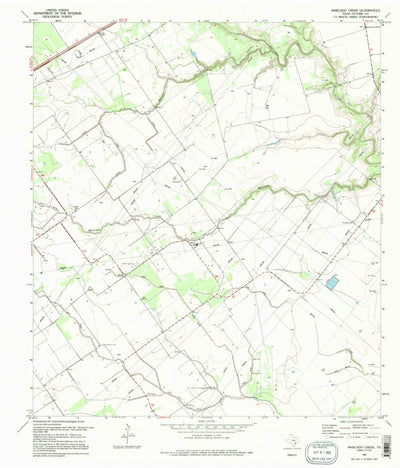 United States Geological Survey Marcado Creek, TX (1995, 24000-Scale) digital map