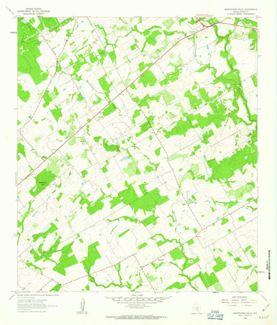 United States Geological Survey Marcelinas Hills, TX (1961, 24000-Scale) digital map