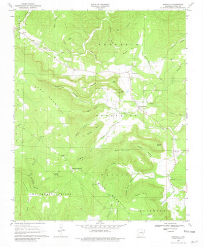 United States Geological Survey Marcella, AR (1969, 24000-Scale) digital map