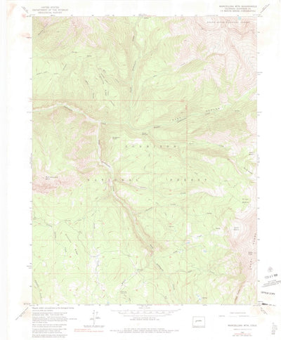 United States Geological Survey Marcellina Mountain, CO (1961, 24000-Scale) digital map
