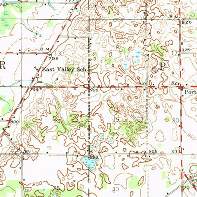 United States Geological Survey Marcellus, MI (1944, 62500-Scale) digital map