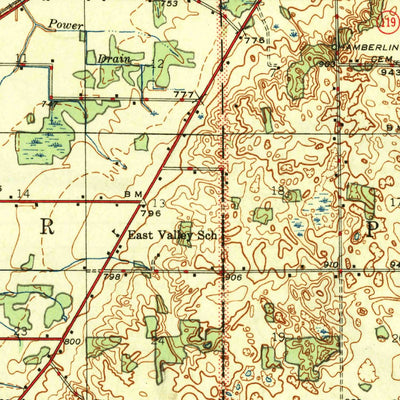 United States Geological Survey Marcellus, MI (1946, 62500-Scale) digital map