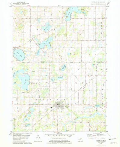 United States Geological Survey Marcellus, MI (1981, 24000-Scale) digital map