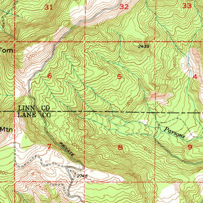 United States Geological Survey Marcola, OR (1950, 62500-Scale) digital map