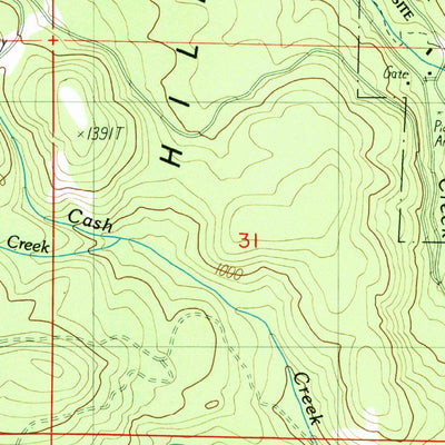 United States Geological Survey Marcola, OR (1988, 24000-Scale) digital map