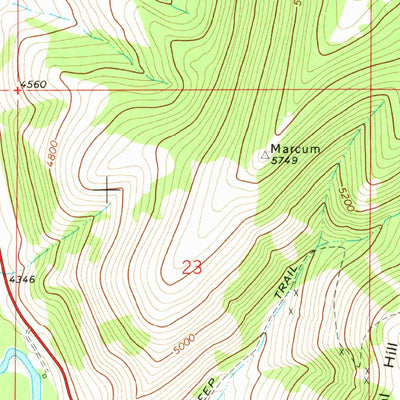 United States Geological Survey Marcum Mountain, MT (1968, 24000-Scale) digital map