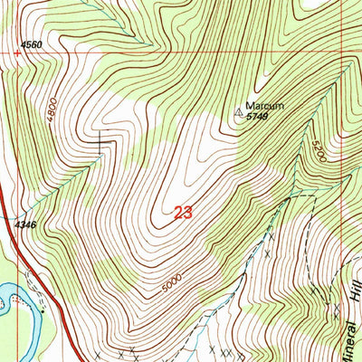 United States Geological Survey Marcum Mountain, MT (2001, 24000-Scale) digital map